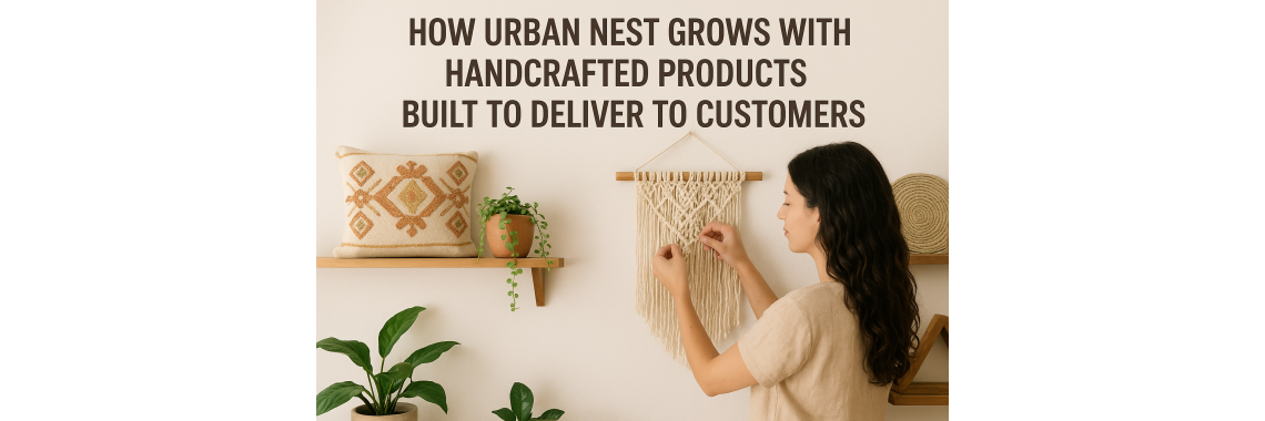 How Urban Nest Grows with Handcrafted Products Built to Deliver to Customers