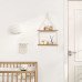 Macramé 2-Tier Hanging Shelf – Handmade Boho Wall Organizer with Double Wooden Planks for Plants, Books & Décor | Cotton Rope Floating Shelf for Bedroom, Living Room & Kitchen