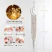 Macramé Crescent Moon Wall Hanging with LED Fairy Lights – Handmade Boho Dreamcatcher Tapestry for Bedroom, Living Room, Nursery & Gift Décor
