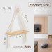 Macrame Hanging Shelf – Handmade Boho Wall Shelf with Wooden Plank for Plants, Décor, and Storage | Cotton Rope Floating Shelf for Bedroom, Living Room & Office