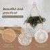 Macrame Hanging Shelf – Handmade Boho Wall Shelf with Wooden Plank for Plants, Décor, and Storage | Cotton Rope Floating Shelf for Bedroom, Living Room & Office